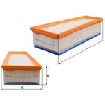 Mahle Air Filter Left LX4942