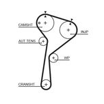 Gates Timing Belt 5712XS