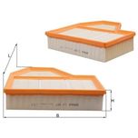 Mahle Air Filter Right LX987