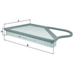 Mahle Air Filter Left LX1091