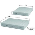 Mahle Pollen / Cabin Filter LA191/S