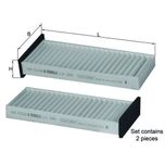 Mahle Pollen / Cabin Filter LA296/S
