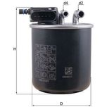 Mahle Fuel Filter KL942