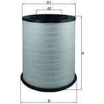Mahle Air Filter LX1587