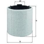 Mahle Air Filter LX2831