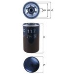 Mahle Fuel Filter KC117