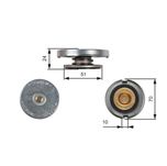 Gates Radiator Cap RC105