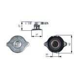 Gates Radiator Cap RC217