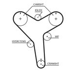 Gates Timing Belt T257