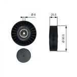 Gates Aux Belt Idler Pulley T36005