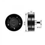 Gates Aux Belt Idler Pulley T36187
