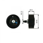 Gates Aux Belt Idler Pulley T36334