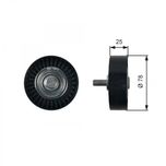 Gates Aux Belt Idler Pulley T36412