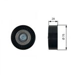 Gates Aux Belt Idler Pulley T36423