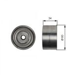 Gates Aux Belt Idler Pulley T36480