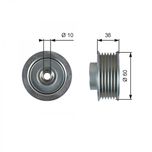 Gates Aux Belt Idler Pulley T36753