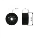 Gates Aux Belt Idler Pulley T36762