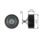 Gates Aux Belt Idler Pulley T36767