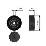Gates Aux Belt Idler Pulley T38071