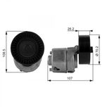 Gates Aux Belt Tensioner T38215