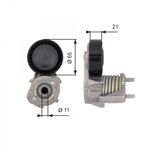 Gates Aux Belt Tensioner T39118