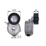 Gates Aux Belt Tensioner T39126