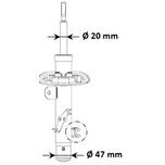 KYB Shock Absorber (Single Handed) Front Right 3348098