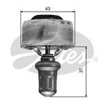 Gates Coolant Thermostat TH01489