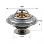 Gates Coolant Thermostat TH13287G1
