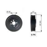 Gates Crankshaft Pulley (TVD) TVD1001