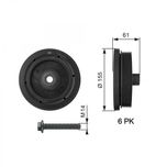 Gates Crankshaft Pulley (TVD) TVD1021A