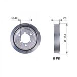 Gates Crankshaft Pulley (TVD) TVD1055