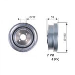 Gates Crankshaft Pulley (TVD) TVD1079