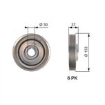 Gates Crankshaft Pulley (TVD) TVD1090