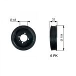 Gates Crankshaft Pulley (TVD) TVD1130
