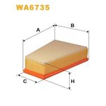 Wix Filters Air Filter WA6735