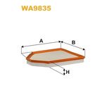 Wix Filters Air Filter WA9835