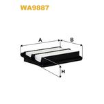 Wix Filters Air Filter WA9887
