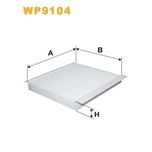 Wix Filters Pollen / Cabin Filter WP9104