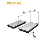 Wix Filters Pollen / Cabin Filter WP9168