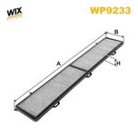 Wix Filters Pollen / Cabin Filter WP9233