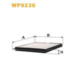 Wix Filters Pollen / Cabin Filter WP9236