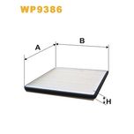 Wix Filters Pollen / Cabin Filter WP9386