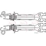 Apec Adjuster Bar Axle Set ADB3005