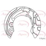 Apec Brake Disc Splash Panel Front Right ASG1019