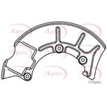 Apec Brake Disc Splash Panel Front Right ASG1044