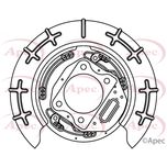Apec Brake Disc Splash Panel Rear Right ASG1134