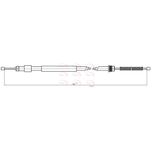 Apec Handbrake Cable Rear Left or Right CAB1001