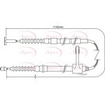 Apec Handbrake Cable Rear Right CAB1005