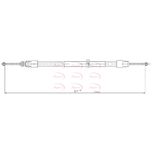 Apec Handbrake Cable Rear Left or Right CAB1028